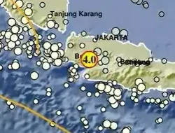 Gempa 4.0 Guncang Sukabumi, Getarannya Terasa Hingga Bogor