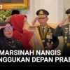 Adik Marsinah Menangis Saat Menerima Penghargaan Dari Presiden Prabowo