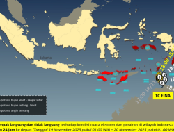 Dampak Cuaca Ekstrem di Wilayah Timur Indonesia Pasca Terbentuknya Siklon Tropis Fina