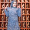 5 Pesona Gamis Biru Berpayet di Acara Spesial, Anggun dan Glamor